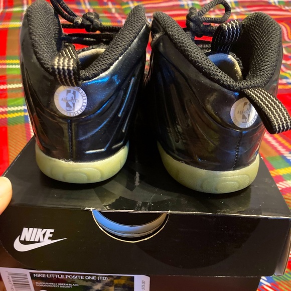 *USED* Nike Foam Little Posite Size 9C (Black) - Picture 4 of 4